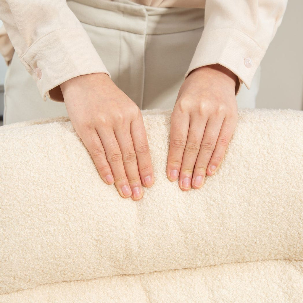 HOMCOM Upholstered Desk Chair with Height Adjustable - TOYFACTORY