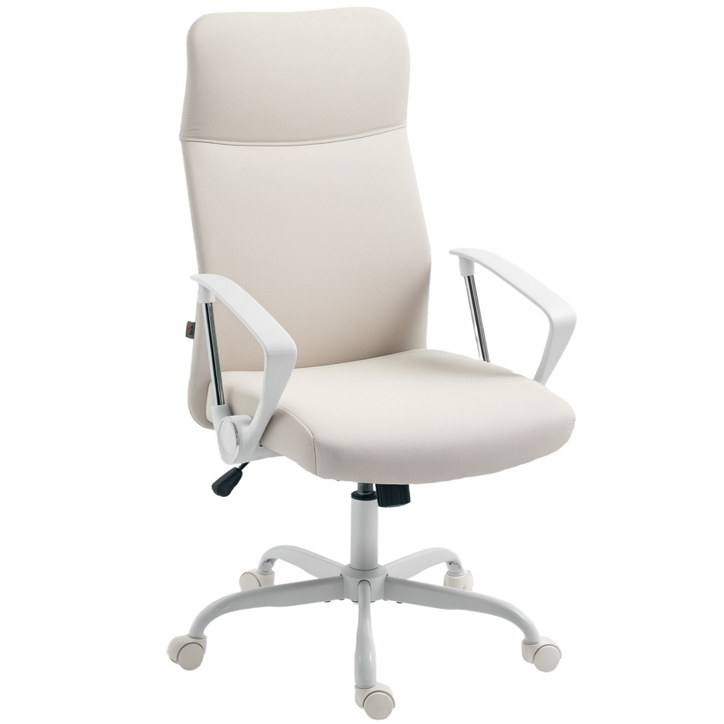 HOMCOM High Back Office Chair, Computer Desk Chair for Home - TOYFACTORY
