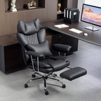 HOMCOM Office Chair, High Back Leathaire Desk Chair for Home - TOYFACTORY