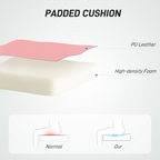 HOMCOM Modern Vanity Computer Desk Chair with Rolling Wheels - TOYFACTORY