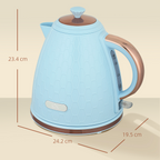 HOMCOM Electric Kettle, Fast Boil, 1.7L, 3kW, Auto Shut-off - TOYFACTORY