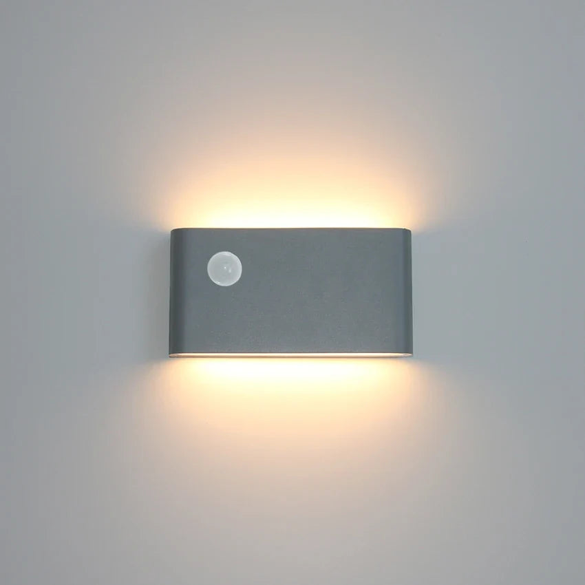 Modern LED Outdoor Motion Sensor Waterproof Wall Lamp