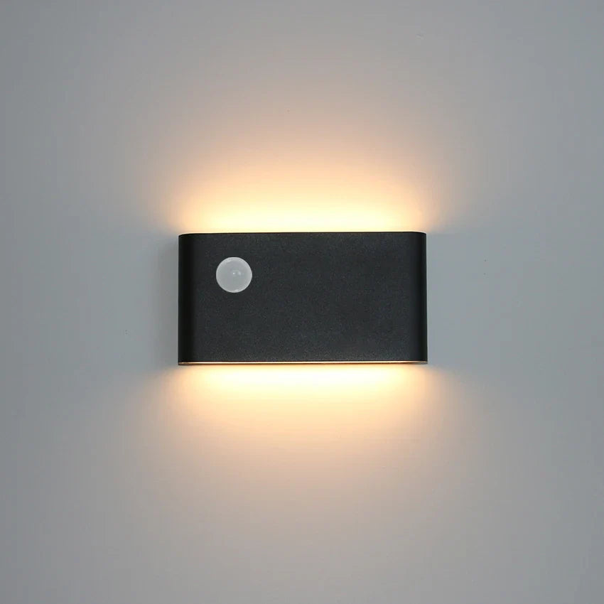 Modern LED Outdoor Motion Sensor Waterproof Wall Lamp