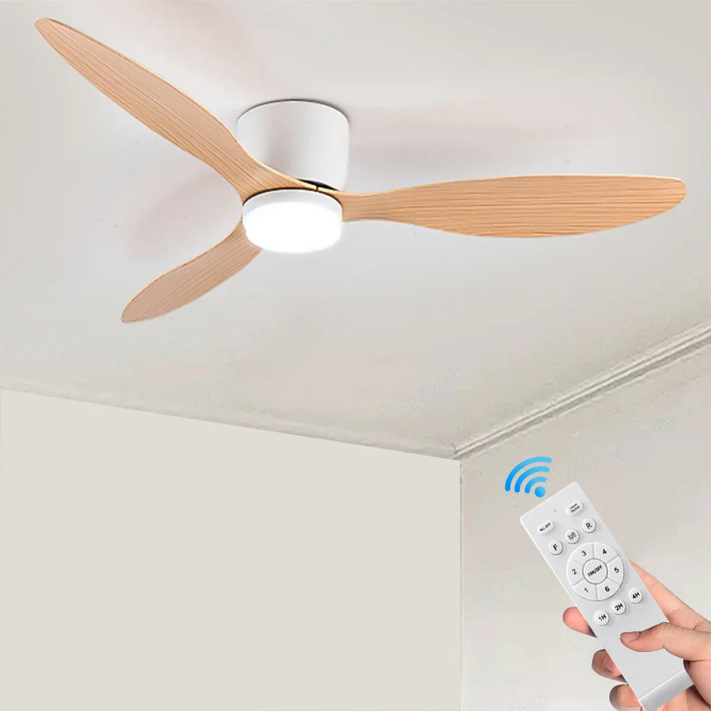 Ceiling Fan With Light, 6-speed choice, Reversible DC motor