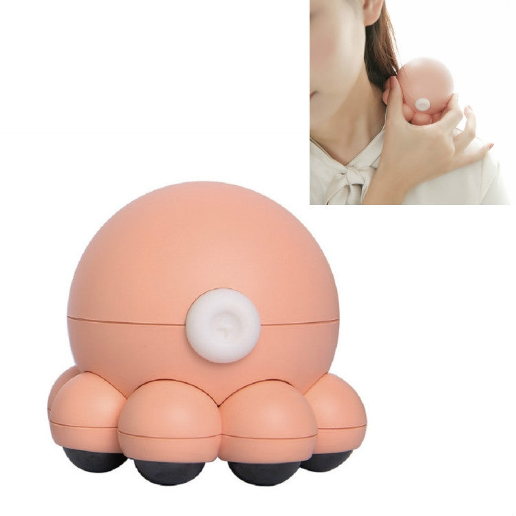 Small Octopus Shoulder and Neck Massager Multifunctional Household Hot Compress Cervical Massager(Pink) - TOYFACTORY