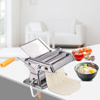 Household Stainless Steel Pasta Making Machine Manual Noodle Maker Spaghetti Hand Cutter
