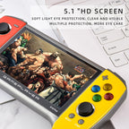 X19 Plus 5.1 inch Screen Handheld Game Console 8G Memory Support TF Card Expansion & AV Output, X19 Plus / Red+Yellow, X19 Plus / Red, X19 Plus / Red+Blue - TOYFACTORY