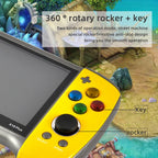 X19 Plus 5.1 inch Screen Handheld Game Console 8G Memory Support TF Card Expansion & AV Output, X19 Plus / Red+Yellow, X19 Plus / Red, X19 Plus / Red+Blue - TOYFACTORY