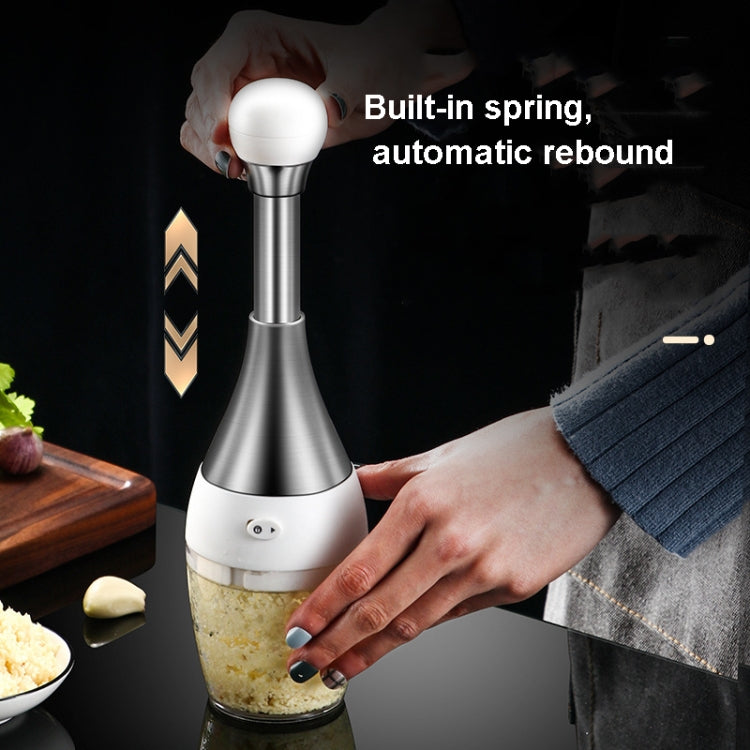 304 Stainless Steel Pressing Mincer Household Multifunctional Vegetable Cutter Pounding Garlic - TOYFACTORY