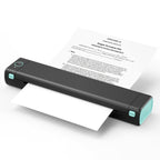 M08F Bluetooth Wireless Handheld Portable Thermal Printer, Black Green A4 Version, Black A4 Version, White A4 Version, White Orange A4 Version, Green A4 Version, Pink A4 Version, Gray A4 Version, Silver A4 Version, Black Green Letter Version           ... - TOYFACTORY