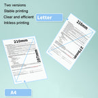 M08F Bluetooth Wireless Handheld Portable Thermal Printer, Black Green A4 Version, Black A4 Version, White A4 Version, White Orange A4 Version, Green A4 Version, Pink A4 Version, Gray A4 Version, Silver A4 Version, Black Green Letter Version           ... - TOYFACTORY