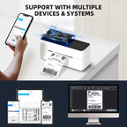 Phomemo PM241-BT Bluetooth Address Label Printer Thermal Shipping Package Label Maker, US, EU - TOYFACTORY