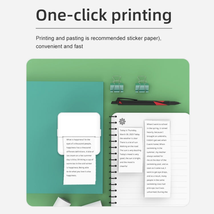 X6 200DPI Student Homework Printer Bluetooth Inkless Pocket Printer - TOYFACTORY