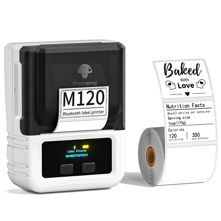 Phomemo M120 Label Maker Barcode Printer Bluetooth Thermal Label Machine - TOYFACTORY
