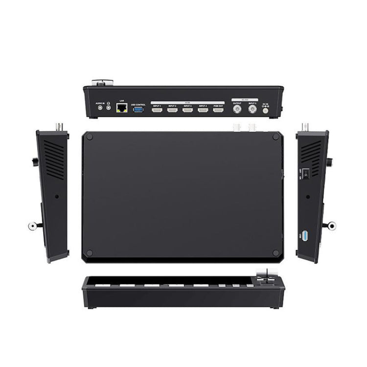 FEELWORLD L4 Multi-Camera Video Mixer Switcher 10.1" Touch Screen USB 3.0 Fast Streaming(EU Plug)
