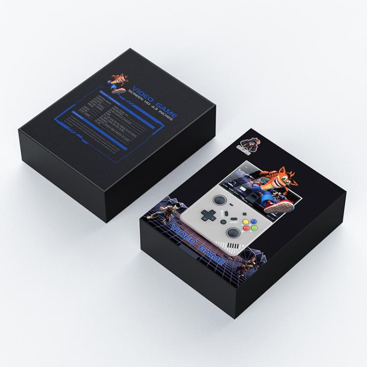 R43 Pro Handheld Game Console 4K HD 4.3-Inch Screen Home Portable Video Game Player, Translucent Black 64G, Gray 64G, Translucent Black 128G, Gray 128G - TOYFACTORY