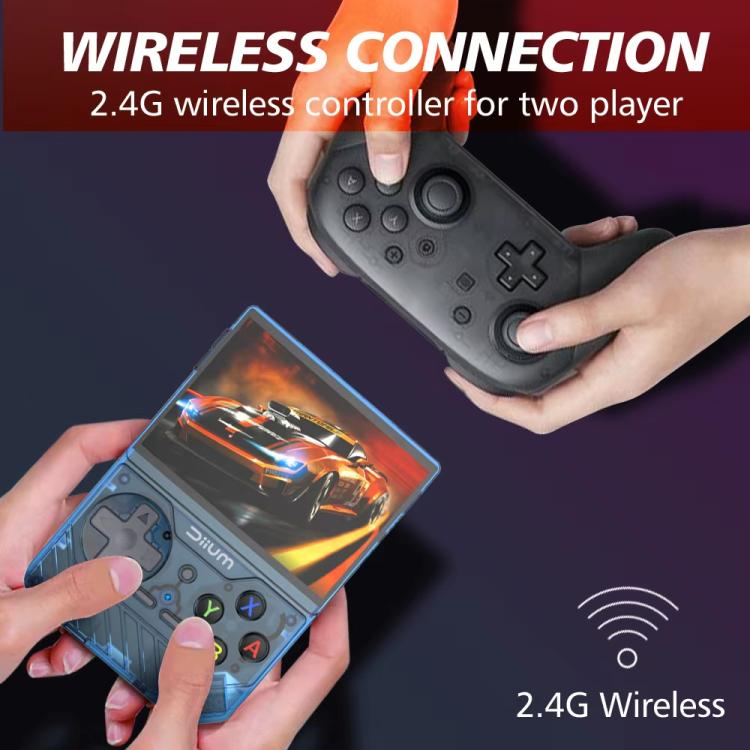 D008 3.5-Inch HD Retro Handheld Game Console With ARM Cortex-A7 800MHz, 1GB RAM & HDMI Output, 64G Whitte, 64G Clear Black, 64G  Clear Blue, 128G White, 128G Clear Black, 128G Clear Blue - TOYFACTORY