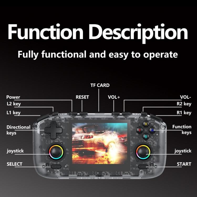 RK35H Handheld Open Source Game Console Support 3D Online Double Play Portable Retro Game Machine - TOYFACTORY