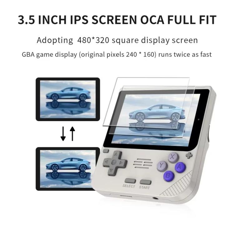 POWKIDDY V10 Retro Handheld Game Console 3.5-inch IPS OCA Full Fit, Quad-Core Cortex-A35 1.5GHz - TOYFACTORY