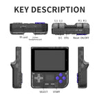 POWKIDDY V10 Retro Handheld Game Console 3.5-inch IPS OCA Full Fit, Quad-Core Cortex-A35 1.5GHz - TOYFACTORY