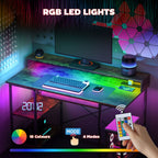 HOMCOM Gaming Desk with Monitor Stand and Sliding Keyboard Tray - TOYFACTORY