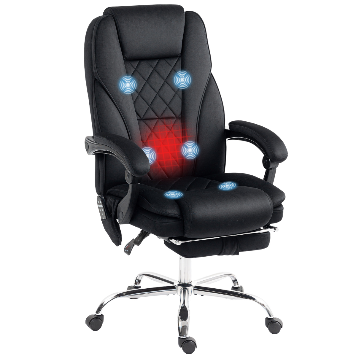Vinsetto Massage Office Chair, Heated Reclining Desk Chair