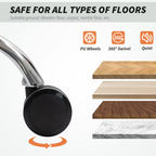 HOMCOM Office Chair, High Back Leathaire Desk Chair for Home - TOYFACTORY