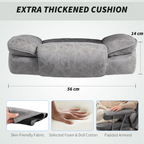 HOMCOM Office Chair, High Back Leathaire Desk Chair for Home - TOYFACTORY