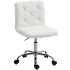 HOMCOM Modern Vanity Computer Desk Chair with Rolling Wheels - TOYFACTORY