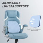 Vinsetto Fabric Office Desk Chair w/ Adjustable Height Tilt Function - TOYFACTORY