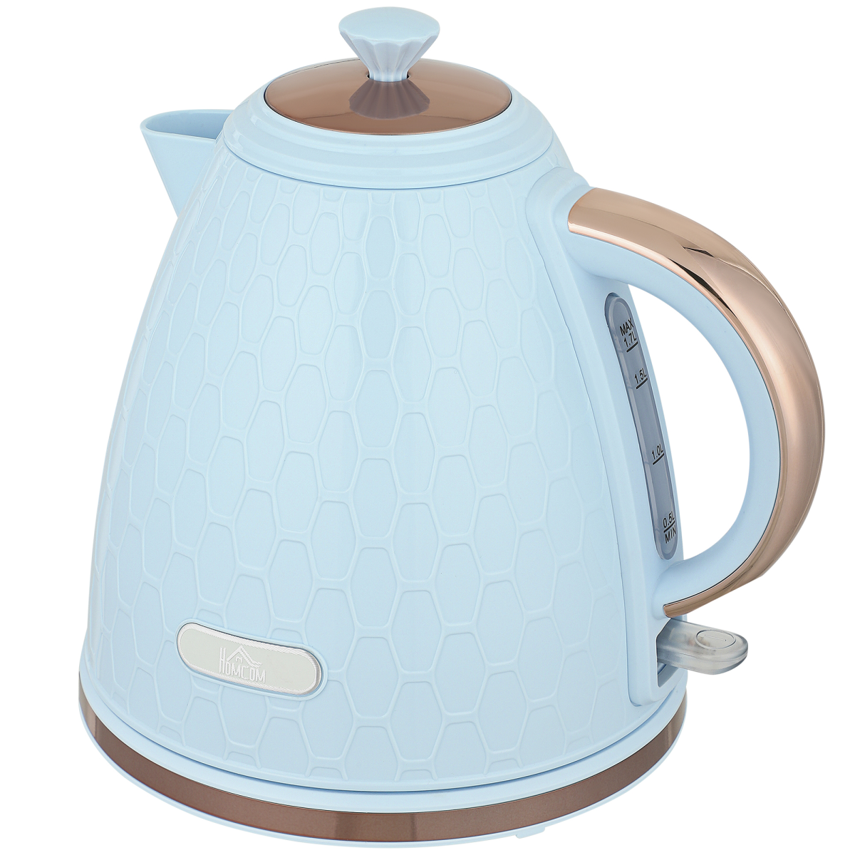HOMCOM Electric Kettle, Fast Boil, 1.7L, 3kW, Auto Shut-off - TOYFACTORY
