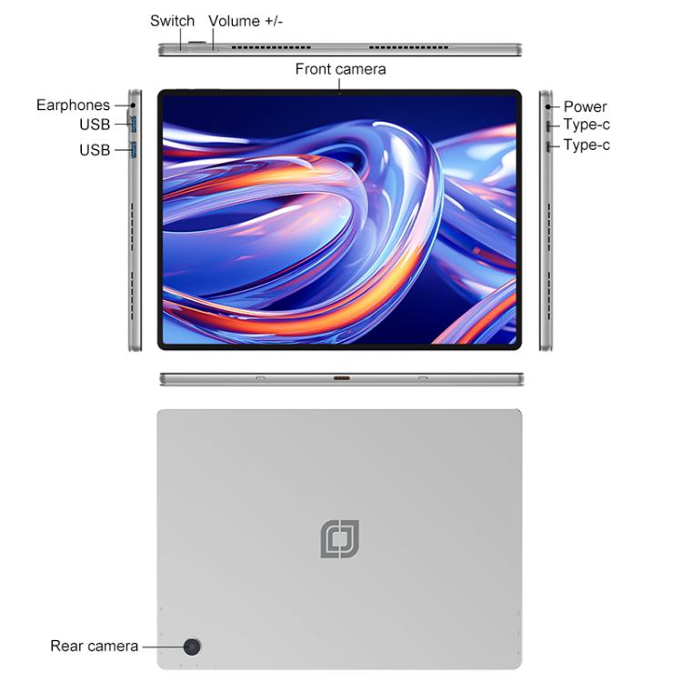 Jumper EZpad V13 Tablet PC, 12GB+512GB, No Keyboard, 13 inch Windows 11 OS Intel Jasper Lake N5095 Quad Core, EU Plug, WMC1405EU, WMC1405US - TOYFACTORY