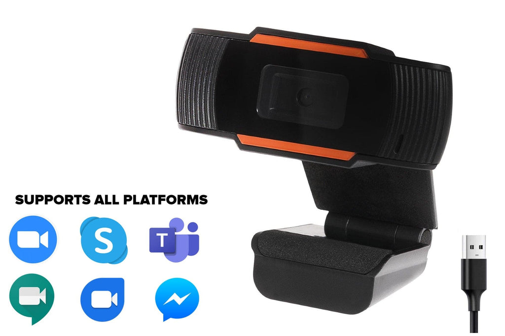 PRAKTICA HD USB-A Webcam with Built-in Noise Reduction Microphone - TOYFACTORY