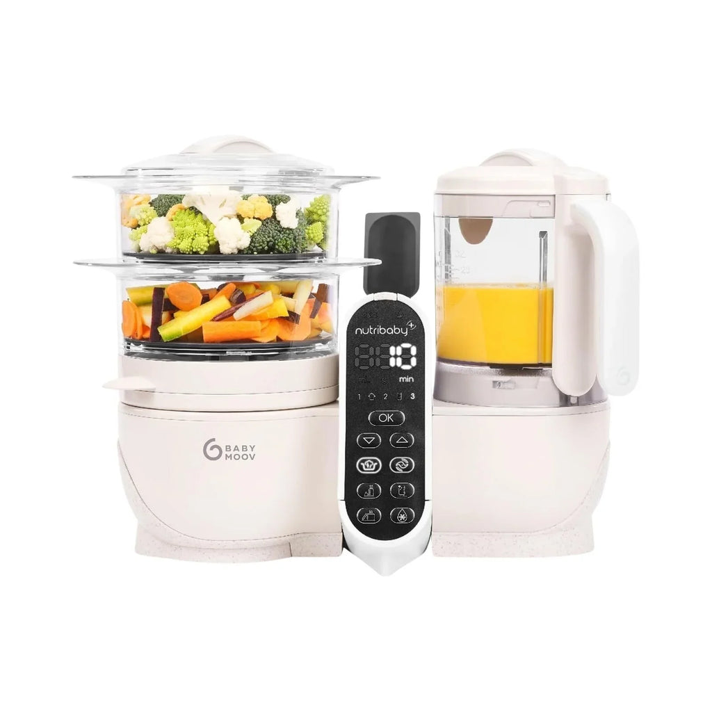 Babymoov Nutribaby (+) 6-in-1 Baby Food Maker - Mineral - TOYFACTORY