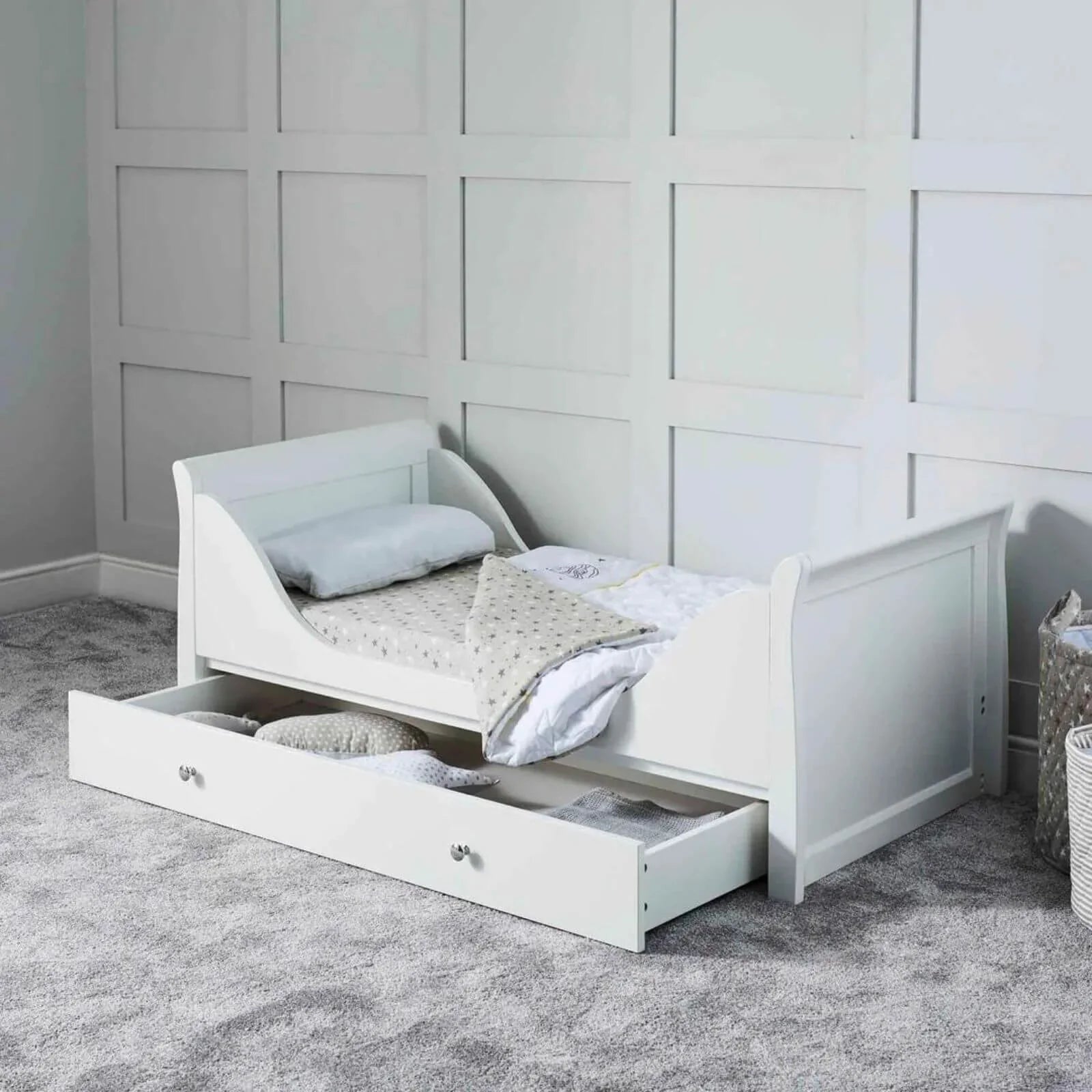 Ickle Bubba Snowdon Classic Cot Bed White - Without Mattress - TOYFACTORY