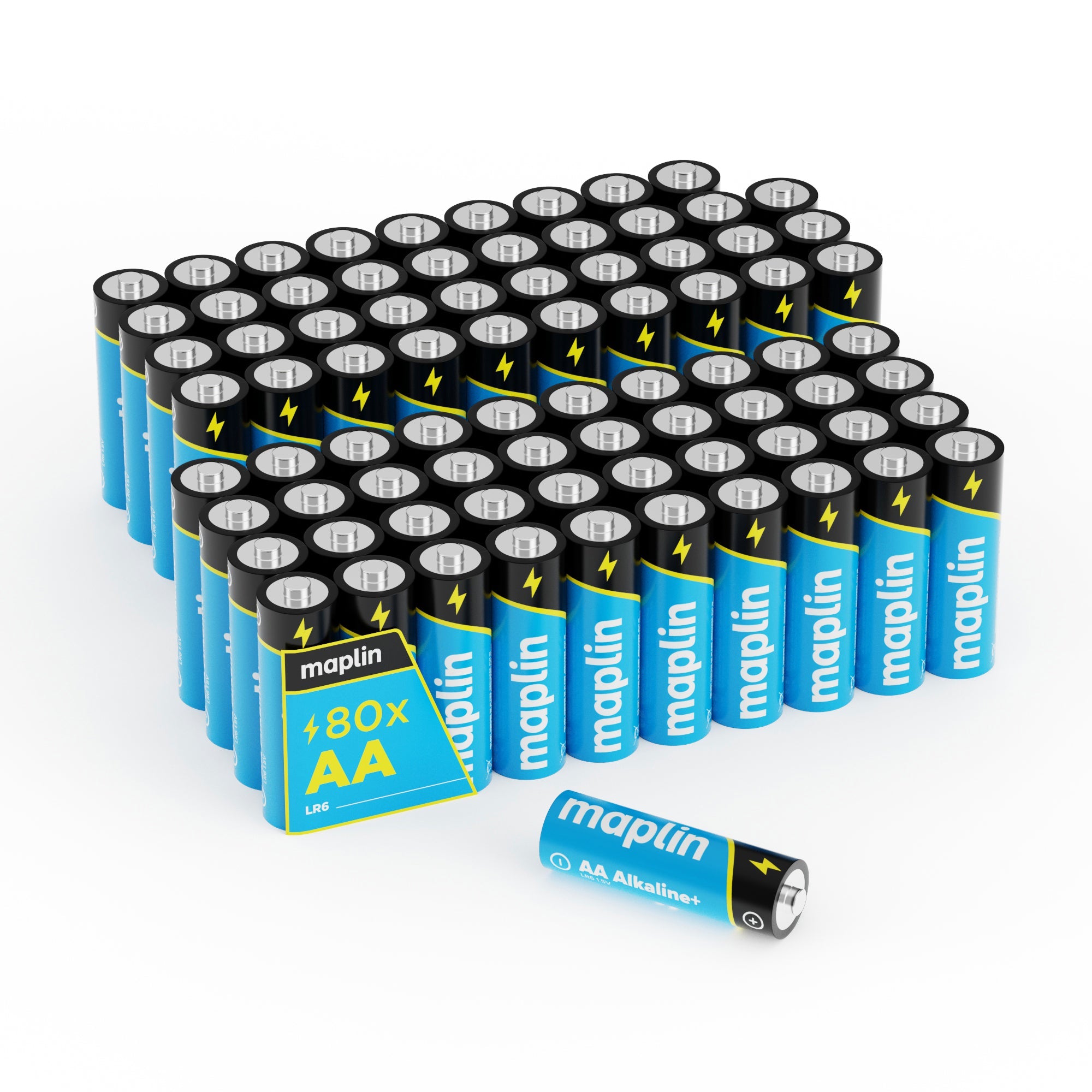 Maplin AA LR6 1.5V Alkaline Batteries 7 Year Shelf Life High Performance - TOYFACTORY