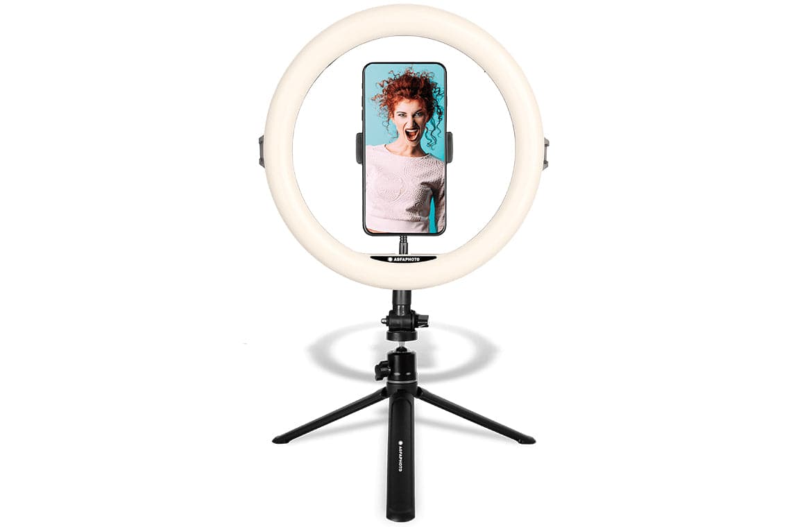 Agfaphoto 11" Bluetooth LED Desktop Ring Light for Smartphones - TOYFACTORY
