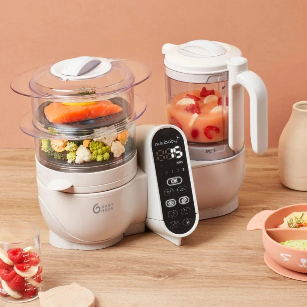 Babymoov Nutribaby (+) 6-in-1 Baby Food Maker - Mineral - TOYFACTORY