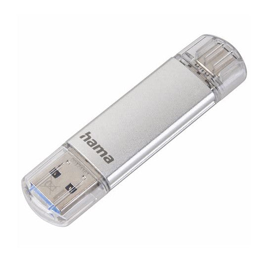 Hama C-Laeta 32GB USB-A & USB-C Memory Pen, Metal Casing, OTG, 40MB/s