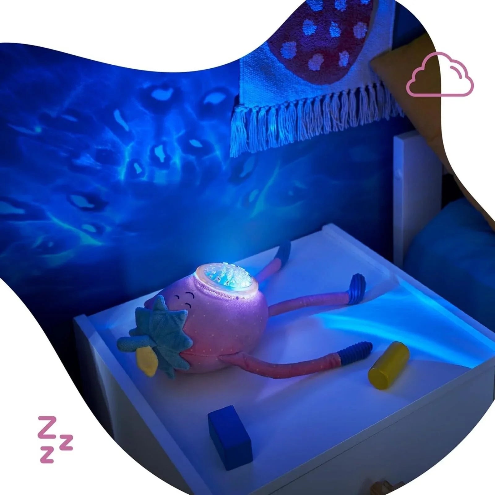 Badabulle Barnaby Plush Projection Night Light