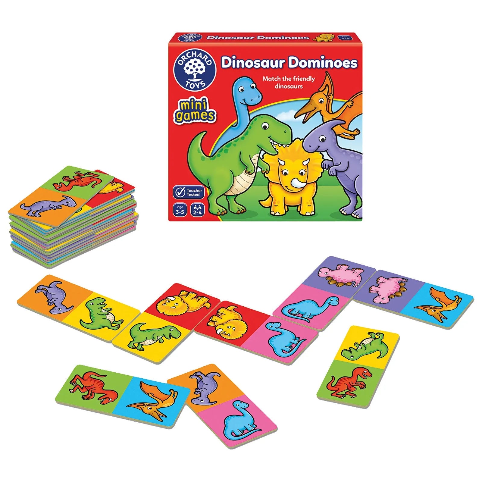 Orchard Toys Mini Games - Dinosaur Dominoes - TOYFACTORY