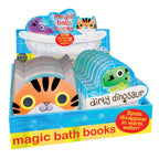 Baby's Magic Bath Book with Disappearing Design - Animal OR Dinosaur