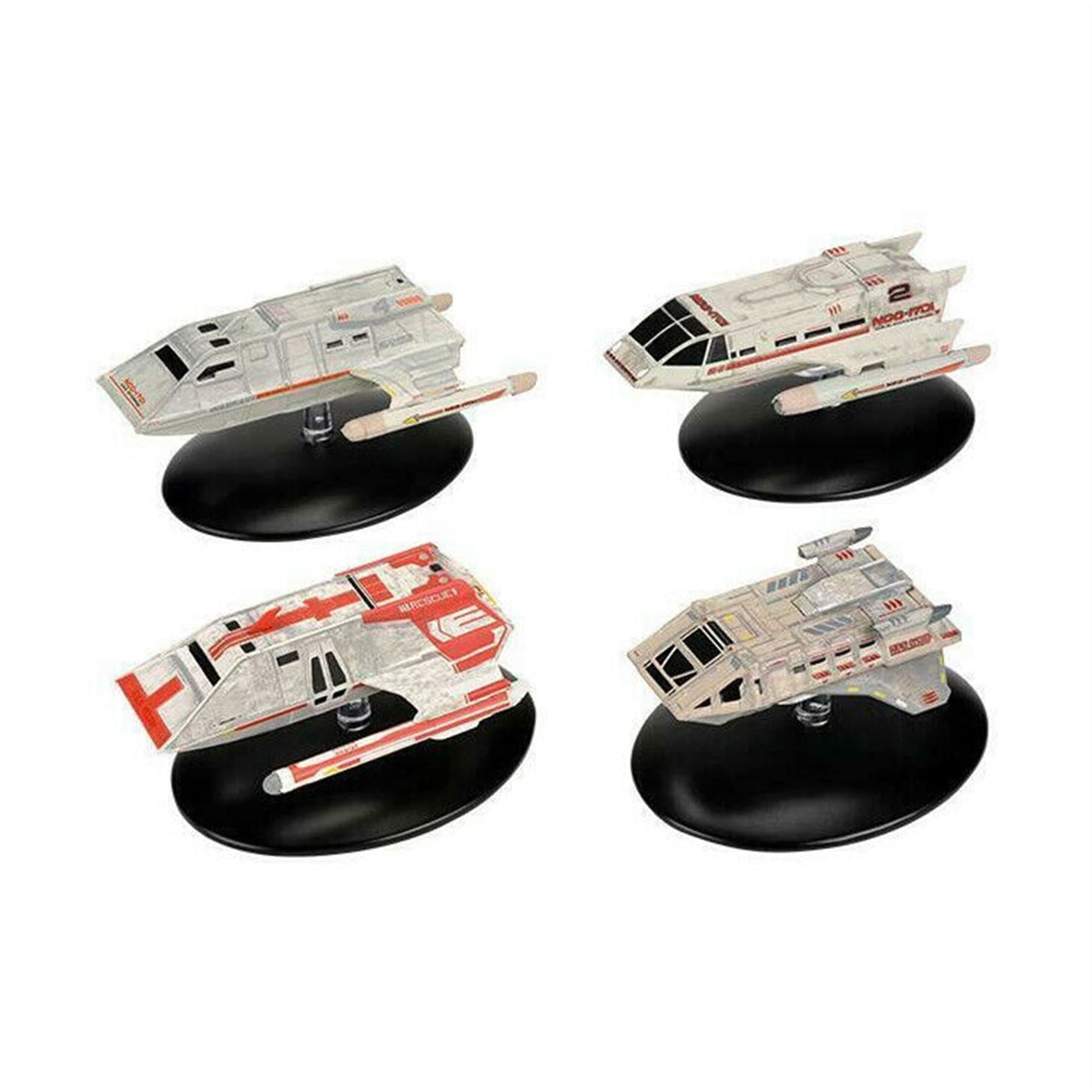 Shuttlecraft Set 4 Kelvin Timeline (Transport Shuttlecraft & Passenger Shuttle & Med Evac Shuttle & Warrant Shuttle) Model Diecast Ship (Eaglemoss / Star Trek) - TOYFACTORY