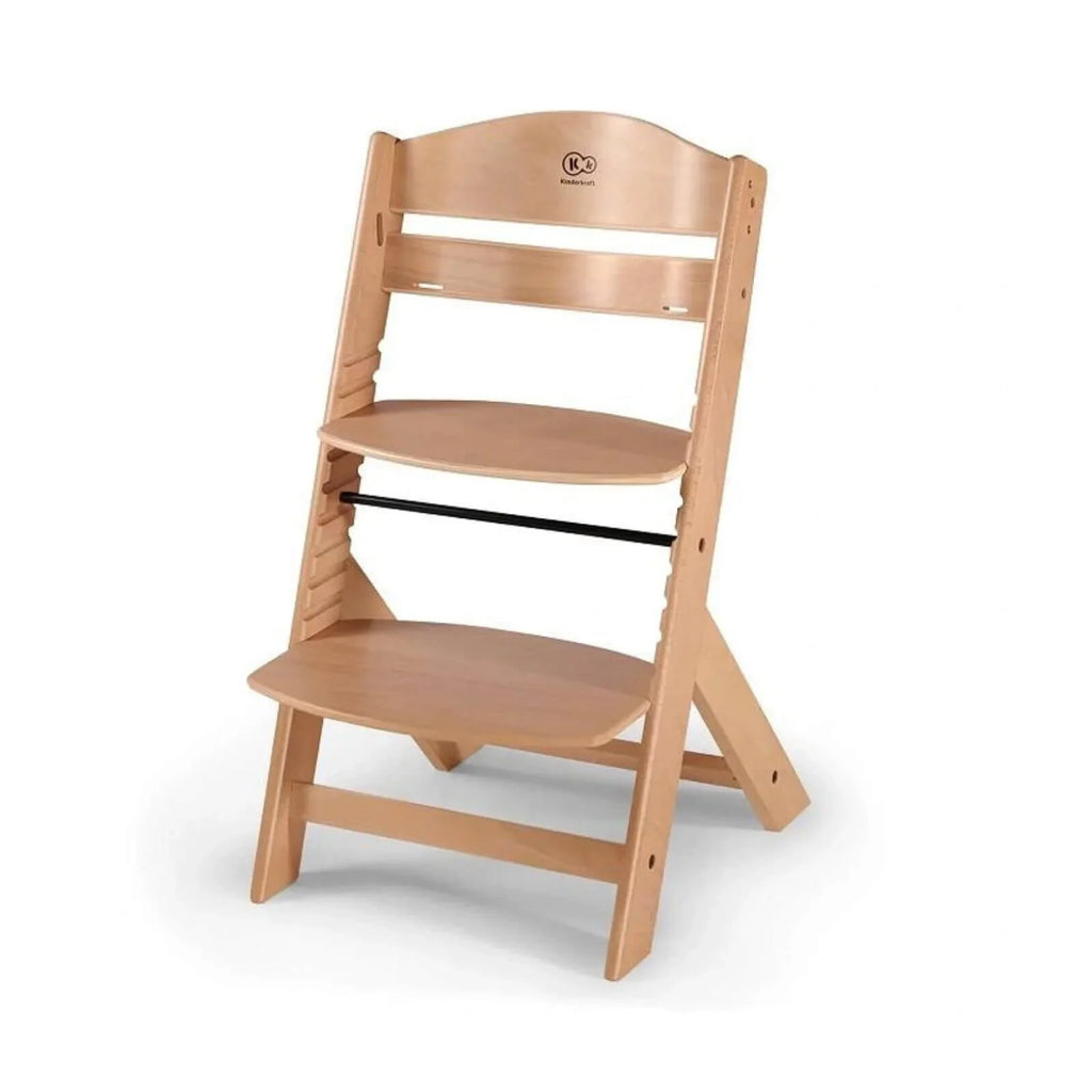 Kinderkraft Enock Wooden Highchair - Wooden Natural - TOYFACTORY