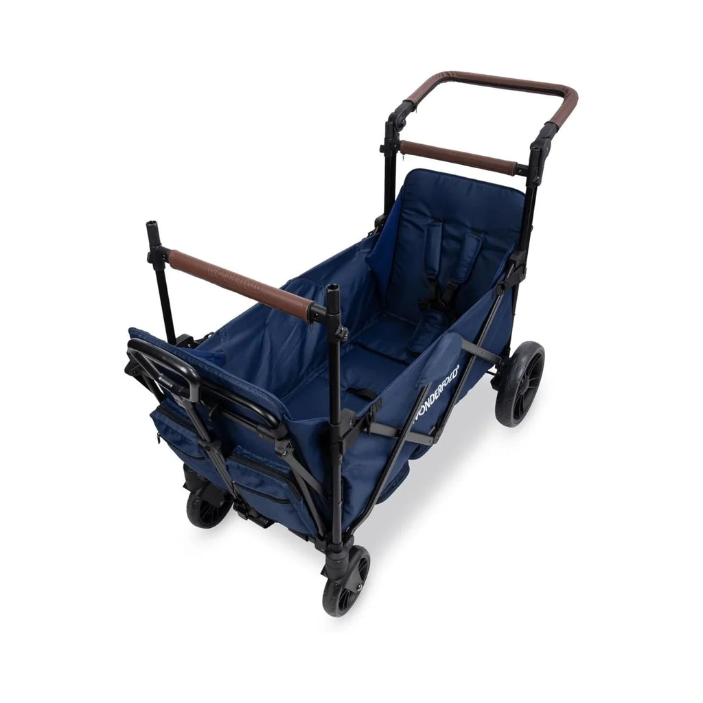 Wonderfold X2R Push & Pull Quad Stroller Wagon - Sapphire Navy