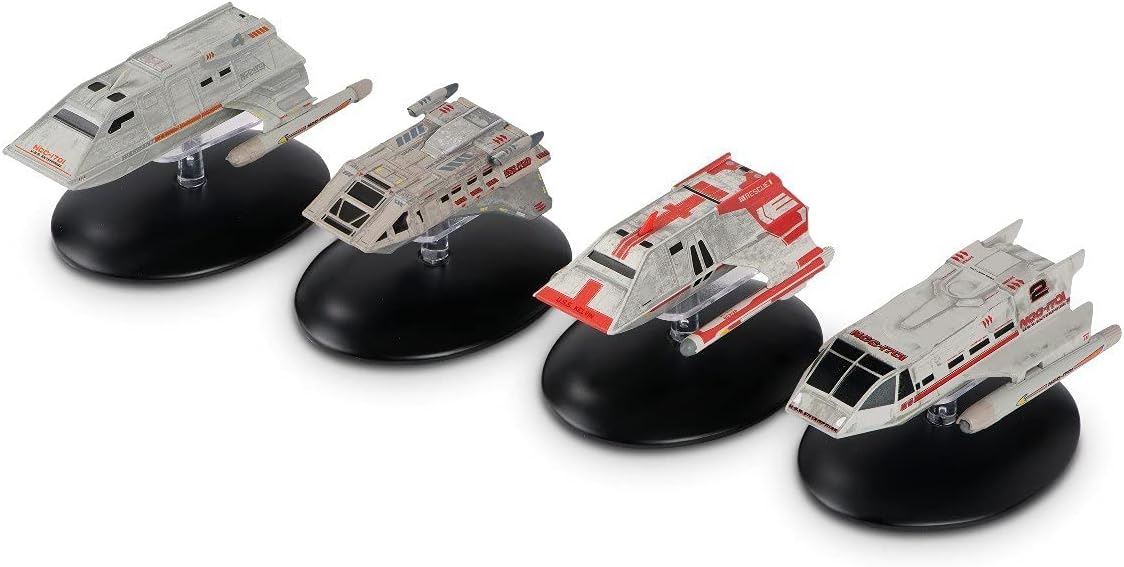 Shuttlecraft Set 4 Kelvin Timeline (Transport Shuttlecraft & Passenger Shuttle & Med Evac Shuttle & Warrant Shuttle) Model Diecast Ship (Eaglemoss / Star Trek) - TOYFACTORY
