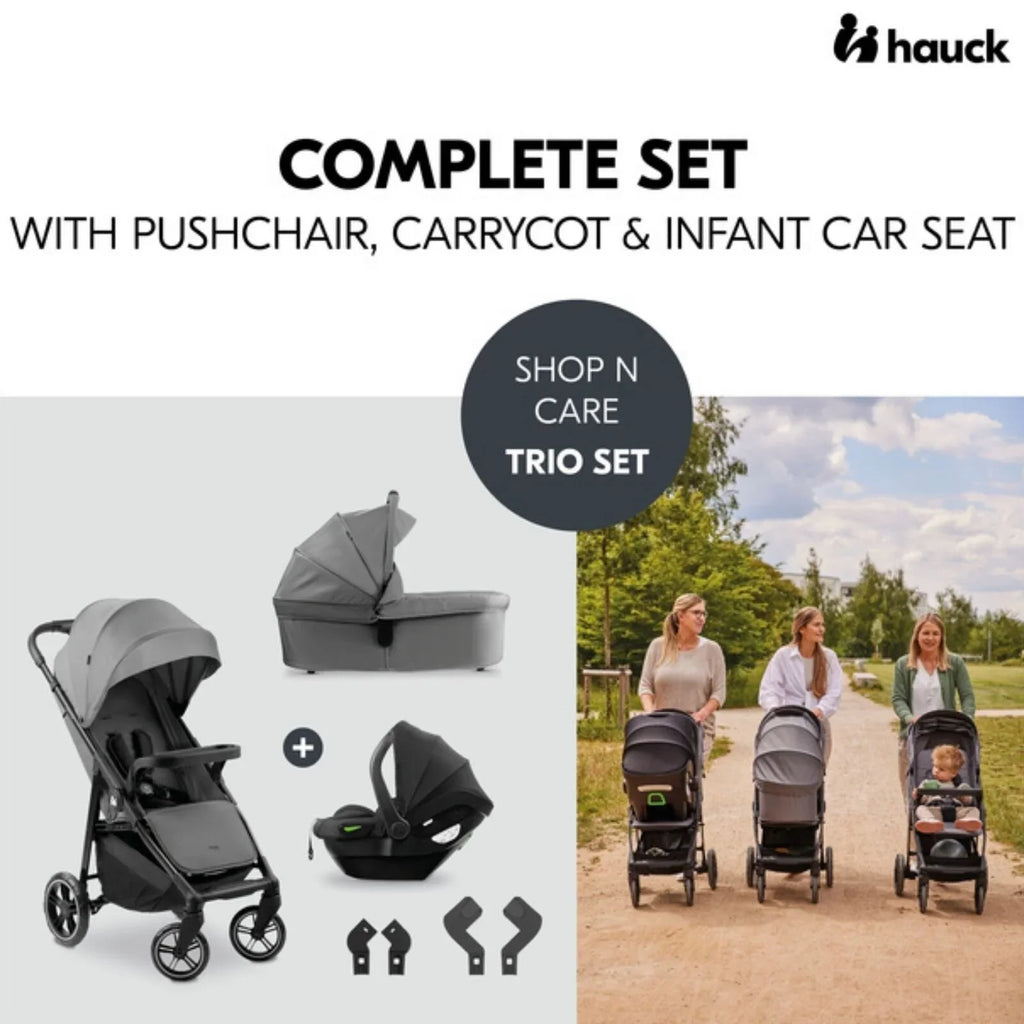 Hauck Shop N Care Trio Set - Grey - TOYFACTORY