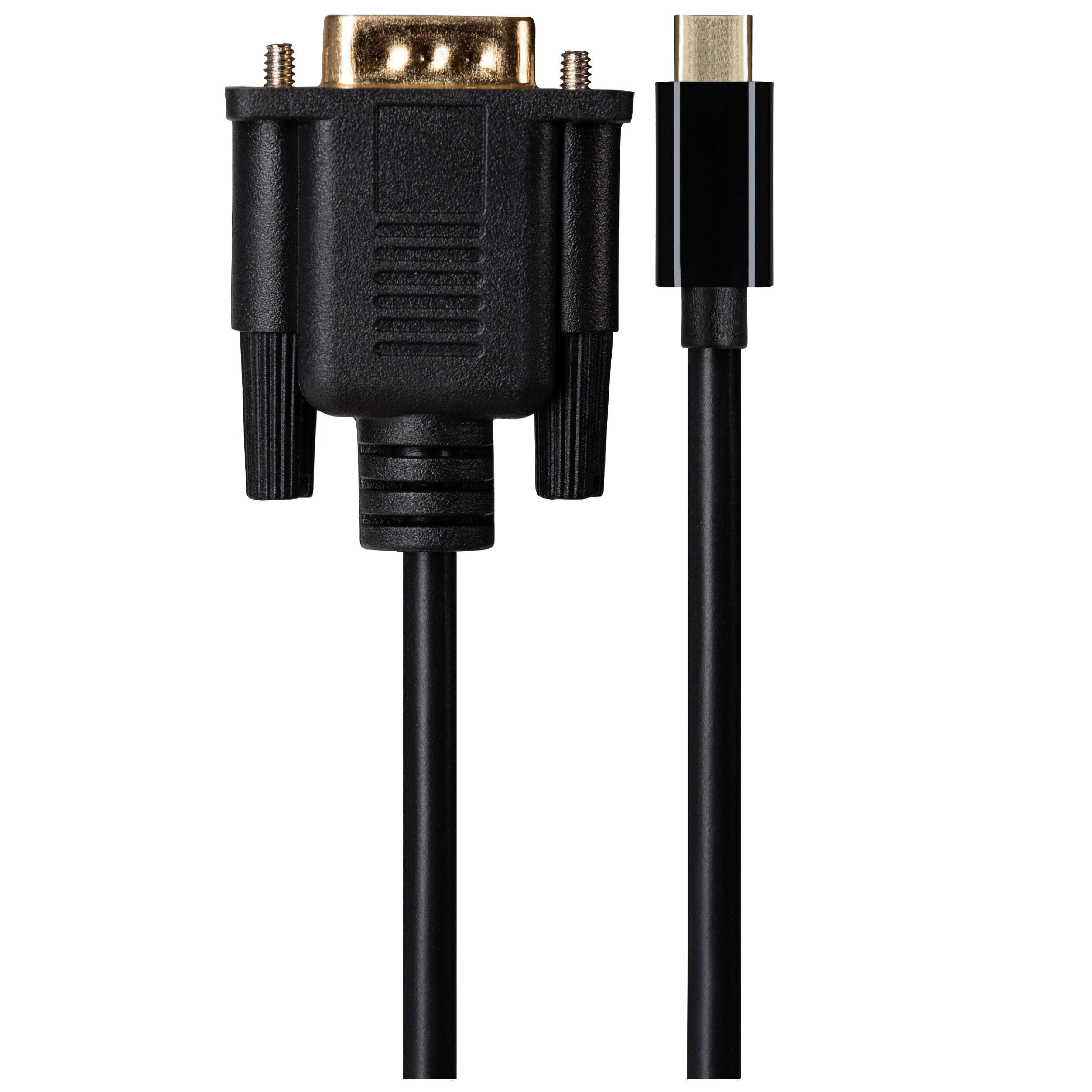 Maplin USB-C 3.1 to VGA Full HD 60Hz Cable (Supports Alt Mode) - Black, 1.8m - TOYFACTORY