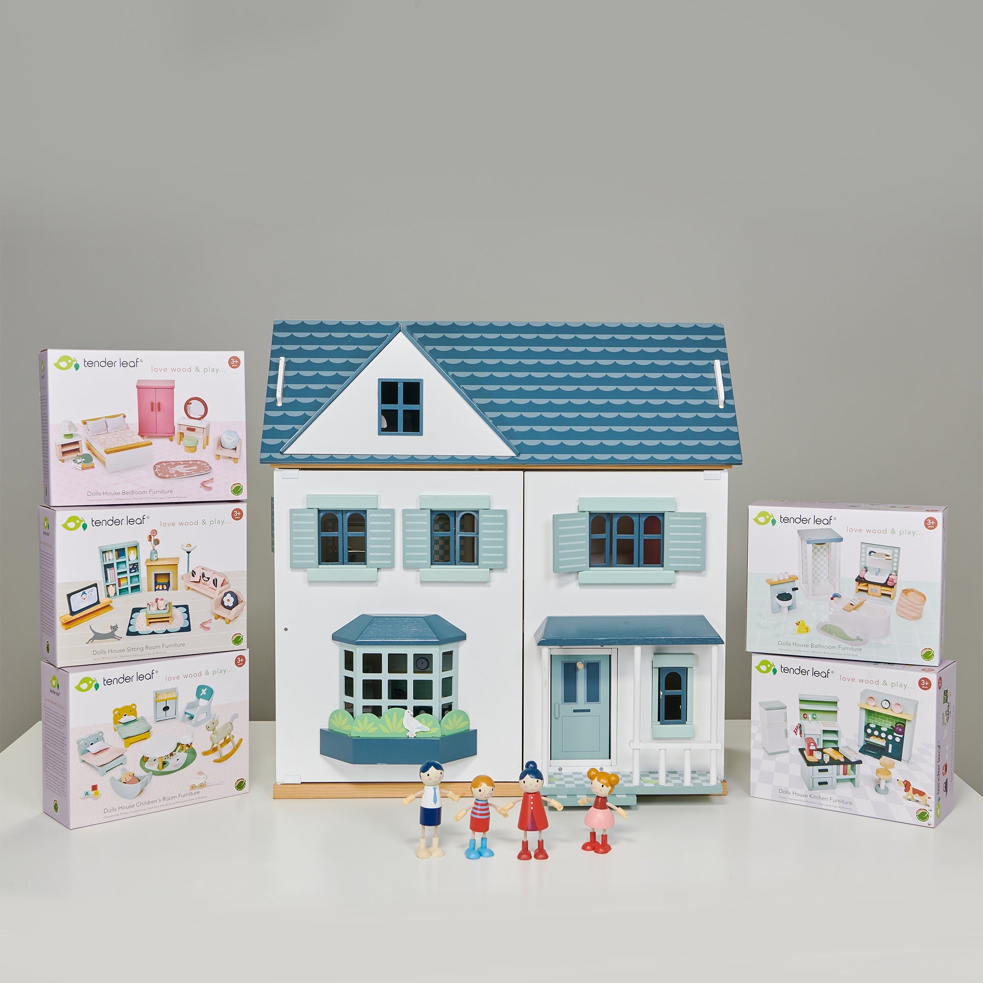 Dovetail Bundle (Dovetail House, Doll Family, 5 Room Sets)