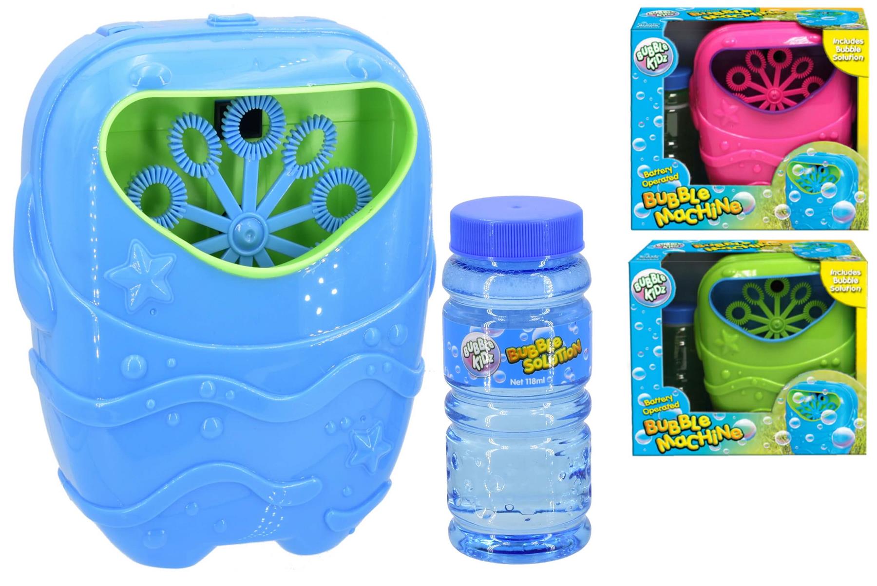 Children's Battery Operated Bubble Machine (Assorted Designs)